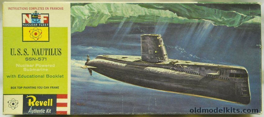 Revell 1/305 USS Nautilus SSN571 Nuclear Fleet, H303-129 plastic model kit